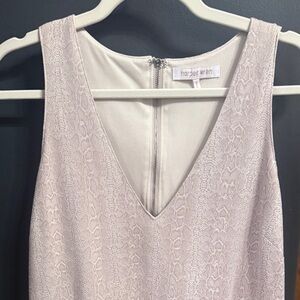 Chic Tan and White Snakeskin Print Mini Dress